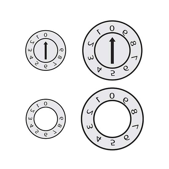 Picture of Indexable Inserts - Numbers 0 Thru 9